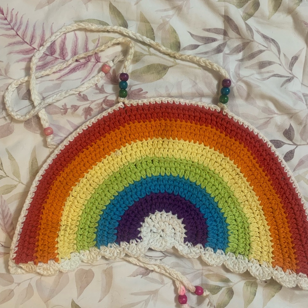 Rainbow Crochet halter top